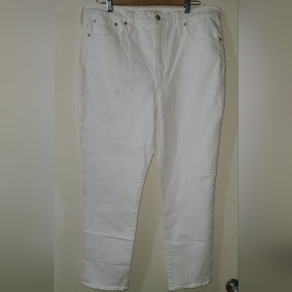 Madewell The High-Rise Perfect Vintage Jean in Tile White Size 32 - Picture 5 of 5